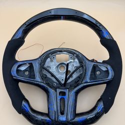 Led Suede Carbon Fiber steering wheel  BMW G20 G28 G30 G22 F87 G80 F90 F87