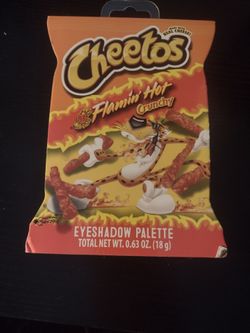 Cheetos Flamin' Hot Crunchy Eyeshadow Palette