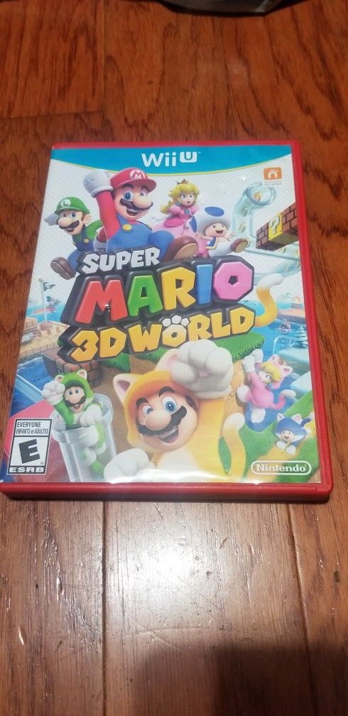 Nintendo wii U game super Mario  3-D world