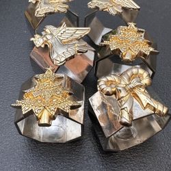 Gold and Silver Holiday Napkin Rings