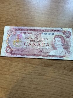 two dollar Canadian dollar