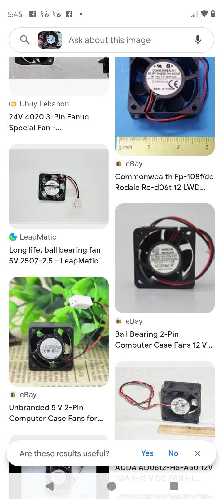 Bail Bearing Fan