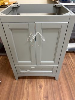 24 Inch Vanity Cabinet Gray Color Special price $95