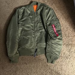 Olive Green Alpha Industries Jacket 