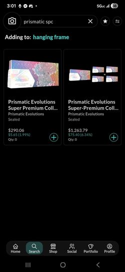 Prismatic evolutions SPC sealed case