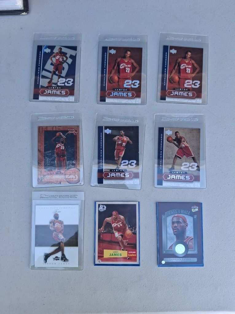 LeBron James 9 Card Lot