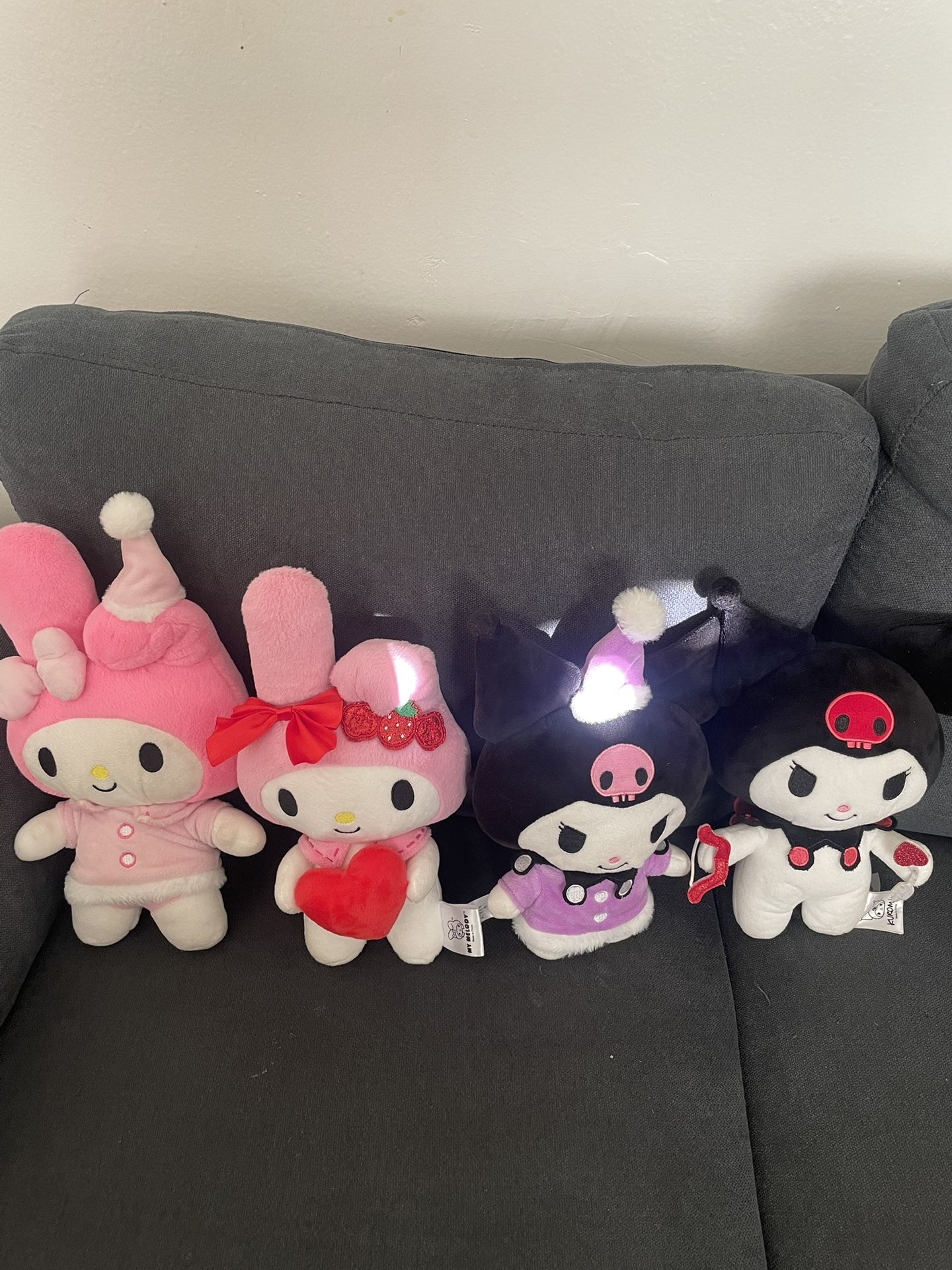 Kuromi/My Melody Plushies