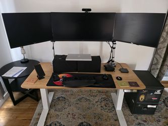 Standing Desk, With Monitor Mounts