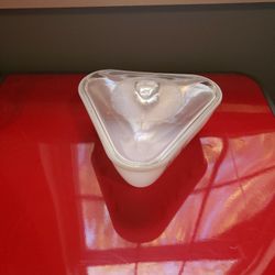 Vintage Inland Glass Atomic Triangle Casserole Dish