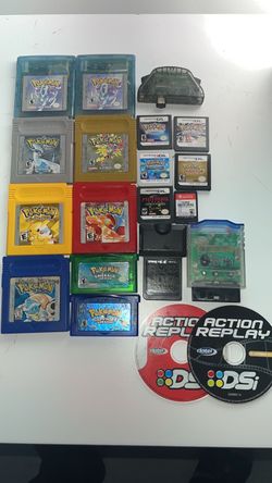 Authentic Pokémon Game Boy & DS games and ds lite