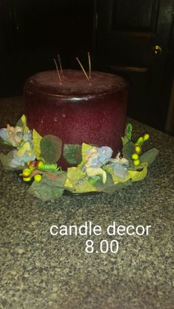 Large candle decor