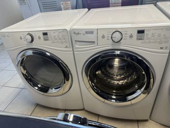 USED WHIRLPOOL WASHER & DRYER FRONT LOAD SET