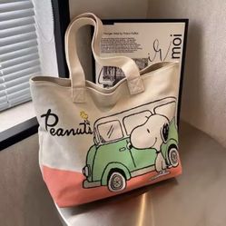 Snoopy canvas tote bag