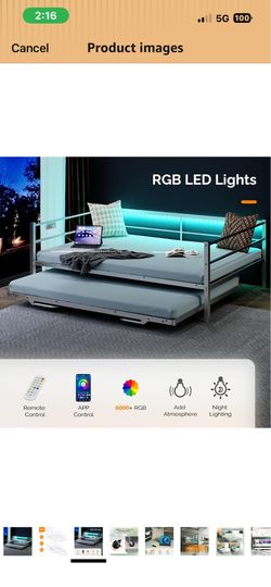 Full daybed with twin trundle