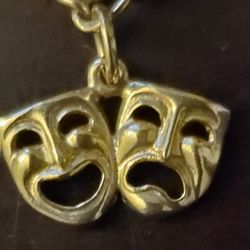 James Avery 14K Gold RETIRED VINTAGE Theater Drama Masks