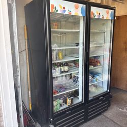 Imber double glass door, commercial refrigeration