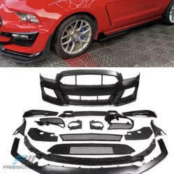 Fits 13-14 Ford Mustang Base & GT Front Bumper Cover Conversion GT500 Style PP
