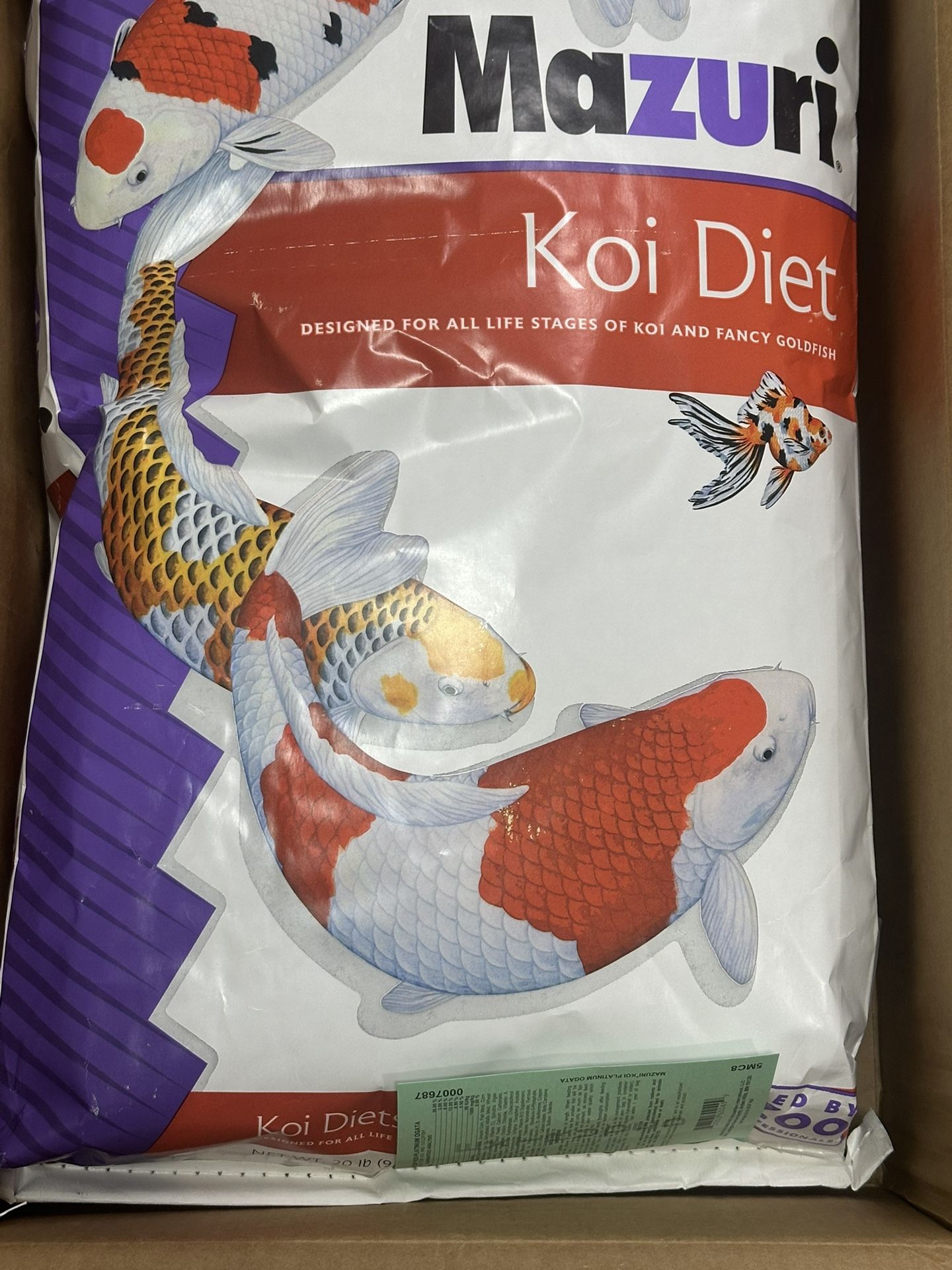 Koi Pond Food 20lbs. Goldfish Diet. BRAND NEW