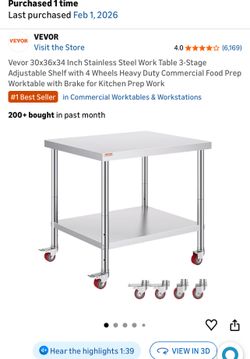 Pre Table New Never Used I Got The Wrong Size It’s Built