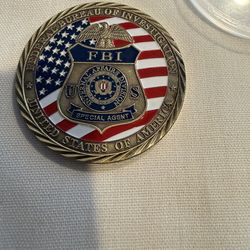 U.S. FBI Challenge Coin Collection St Michael Law Enforcement Coin Military