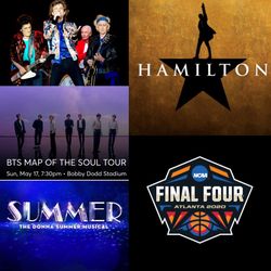 Hamilton, BTS, Final Four and more