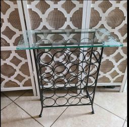 20 bottle wine rack table