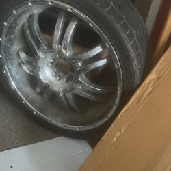 22” Chrome Wheels 265/35/22 Tires
