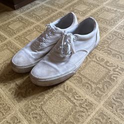 White Canvas Vans
