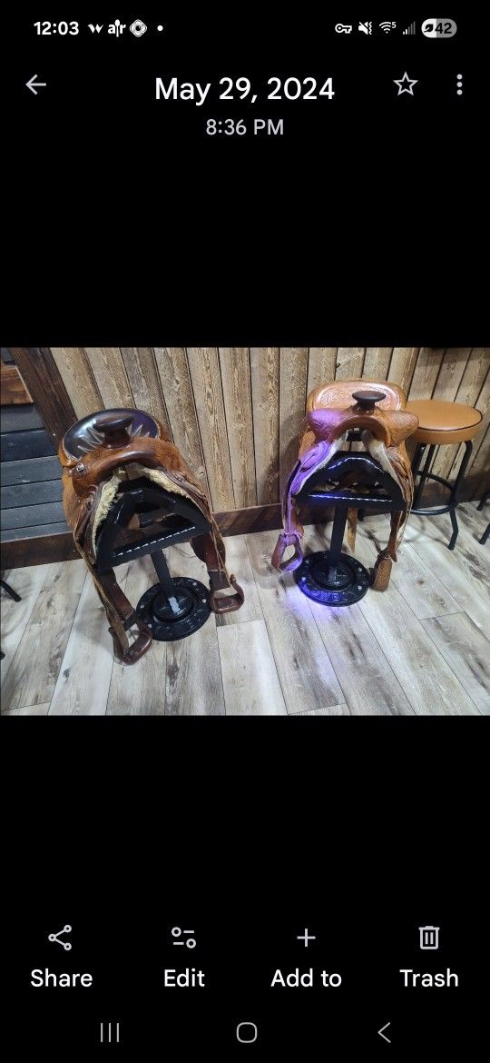 Saddle Barstools Saddle Seats