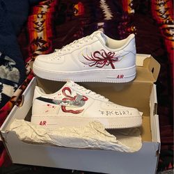 Air Force  1s custom painted Tokyo Ghoul