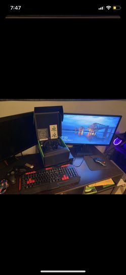 LG 24” gaming monitor with everything included