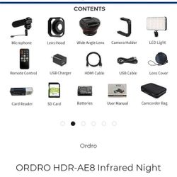 4k 28 MegaPixel Infrared Night Vision Camcorder 