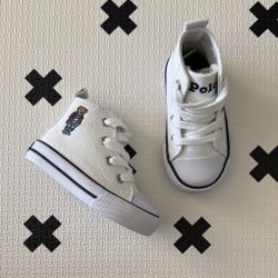 Polo Ralph Lauren Polo Bear Hamptyn Hi II White High Top Sneaker Size 4