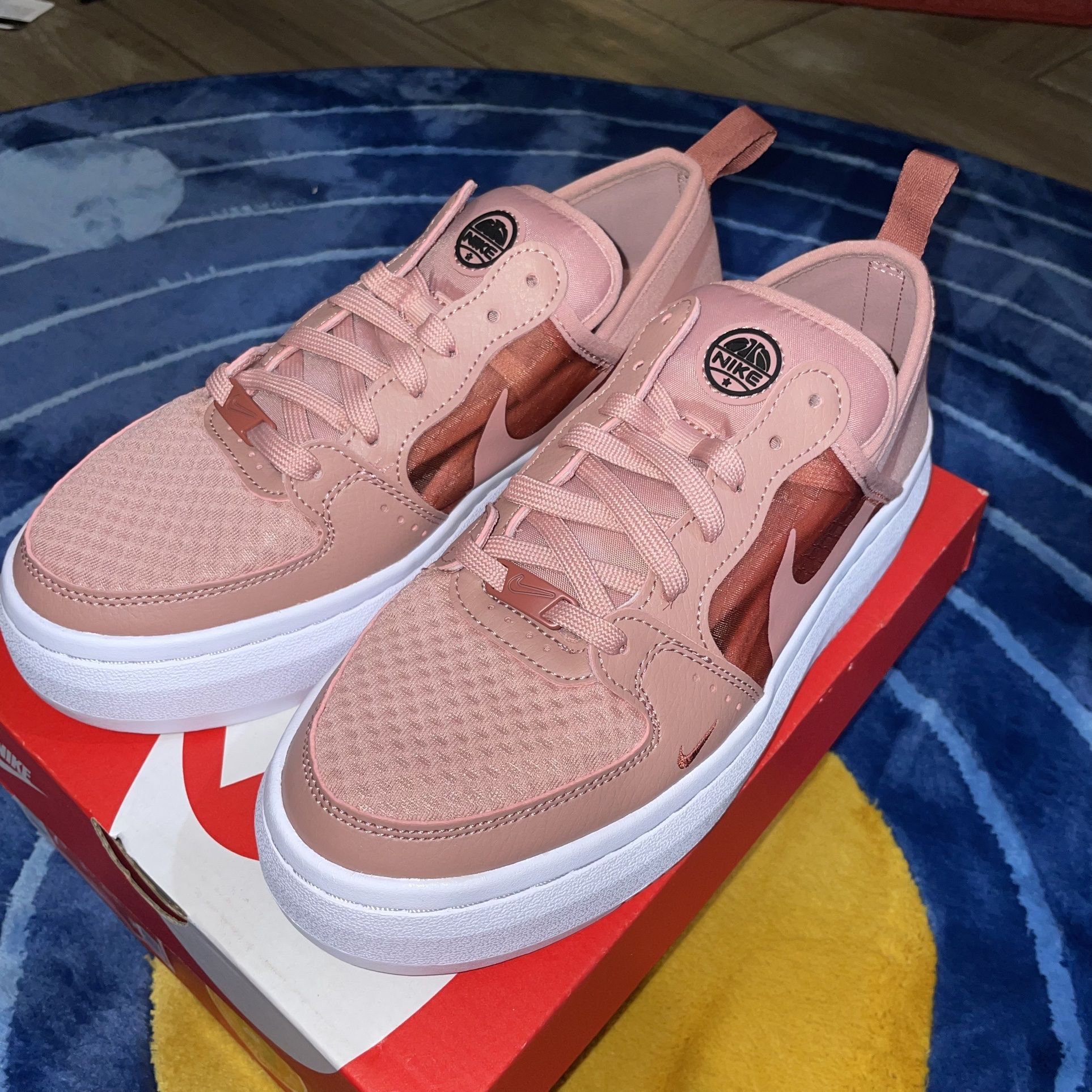 Pink Platform Nike Court Vision Alta