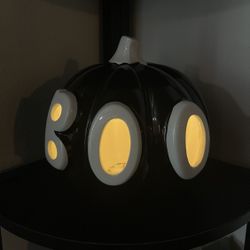 Halloween BOO Ceramic Pumpkin