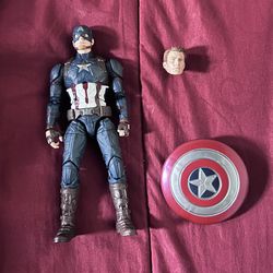 *USED* Marvel Legends End Game Captain America From Falcon Winter Soldier 2 Pack