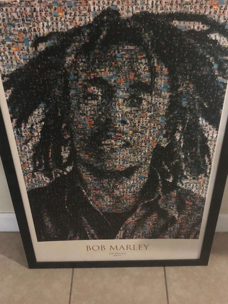 BOB MARLEY 28 X 26 picture/poster In Frame (No Glass)
