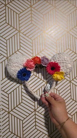 Mickey Mouse Ears Floral
