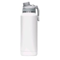 ORCA Hydra 34oz Pearl White Stainless Steel Insulated Water Bottle w/ Handle Lid