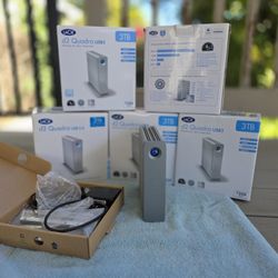 LACIE d2 Quadra | 3TB Desktop External HDD | USB 3.0 + FireWire 800 + eSATA