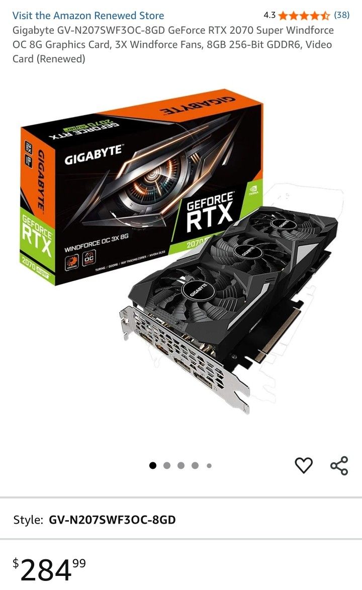 Gigabyte 2070 Super Windforce OC