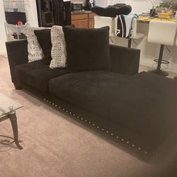 Two couches Two glass table 