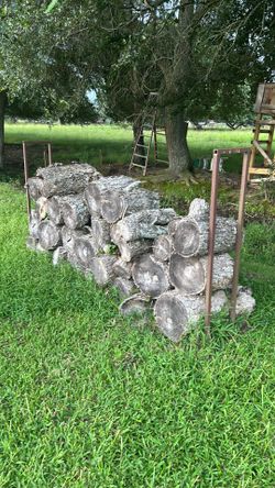Wood with rack