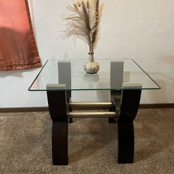 Glass End Table