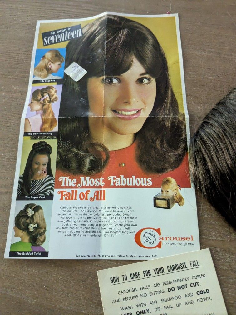 Vintage 1967 Carousel Hair Fall