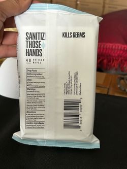 Sanitizing, hand wipes