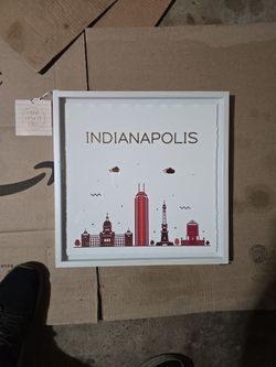 Picture in glass frame