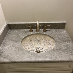 Vanity Cabinet And Granite