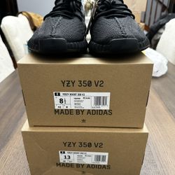Adidas Yeezy Boost 350 V2 Onyx Black Size 13 Men’s Brand New