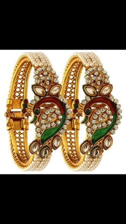 Traditional Gold Plated Bracelet Bangle Set